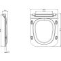 Zestaw Cersanit Como CleanOn Set 881 miska WC CleanOn z deską wolnoopadającą i stelaż podtynkowy Aqua z przyciskiem Link chrom S701-204 zdj.20