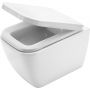 Zestaw Deante Hiacynt miska WC wisząca bez kołnierza z deską sedesową wolnoopadającą biały (CDH6ZPW, CDH6DOZ) zdj.1