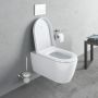 Zestaw Duravit ME by Starck miska WC wisząca Rimless z deską wolnoopadającą biała i stelaż podtynkowy DuraSystem (2529090000, 0020090000, WD1001000000) zdj.11