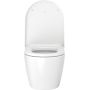 Zestaw Duravit ME by Starck miska WC Rimless wisząca z deską wolnoopadającą biała i stelaż podtynkowy DuraSystem (2530090000, 0020190000, WD1001000000) zdj.12