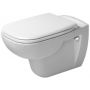 Zestaw Duravit D-Code miska WC wisząca z deską wolnoopadającą biały (25350900002, 0067390000) zdj.1