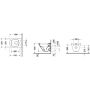 Zestaw Duravit Durastyle Compact miska WC wisząca RImless z deską wolnoopadającą biała i stelaż podtynkowy DuraSystem (45710900A1, WD1001000000) zdj.3