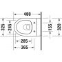 Duravit No.1 miska WC wisząca Rimless biała 2574092000 zdj.2
