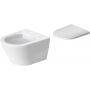 Zestaw Duravit D-Neo Compact miska WC wisząca Rimless WonderGliss z deską wolnoopadającą biała (25880900001, 0021690000) zdj.5