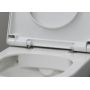 Zestaw Duravit DuraSystem stelaż podtynkowy z przyciskiem spłukującym czarny mat i miską WC Rimless D-Neo z deską wolnoopadającą (WD1011000000, WD5001031000, 45770900A1) zdj.19