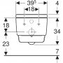 Geberit AquaClean Mera toaleta myjąca wisząca bez kołnierza biała 146.200.11.1 zdj.3
