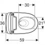 Geberit AquaClean toaleta myjąca wisząca bez kołnierza ze spłukiwaniem wirowym biała 146.210.21.1 zdj.3