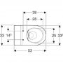 Geberit Bambini miska WC stojąca bez kołnierza biały połysk 502.966.00.1 zdj.2