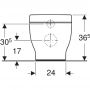 Geberit Bambini miska WC stojąca bez kołnierza biały połysk 502.966.00.1 zdj.3