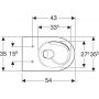 Geberit Selnova miska WC wisząca bez kołnierza ze spłukiwaniem wirowym biały 503.082.00.1 zdj.2