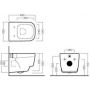 Hatria Fusion 48 miska WC wisząca z deską wolnoopadającą biały (YXZL01, Y1EY01) zdj.2