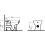 Hatria Dolcevita miska WC stojąca biała YXXP01 zdj.2