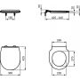 Ideal Standard Tirso deska sedesowa wolnoopadająca biała E3354HY zdj.2