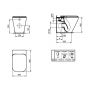 Ideal Standard Tonic II miska WC stojąca AquaBlade z deską wolnoopadającą biała K317301 zdj.2