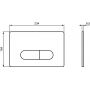 Ideal Standard Oleas przycisk spłukujący do WC chrom błyszczący R0115AA zdj.2