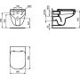 Ideal Standard Tempo miska WC wisząca biała T331101 zdj.2