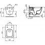 Ideal Standard I Life B zestaw miska WC wisząca RimLS+ z deską sedesową biały (T461401, T468201) zdj.3