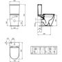 Ideal Standard i.Life O miska kompakt WC biały T569101 zdj.2