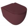 Isvea Infinity deska sedesowa wolnoopadająca Slim maroon red mat 40KF0543I-S zdj.4