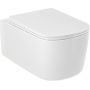 Kludi Resa S miska WC wisząca bez kołnierza ze spłukiwaniem wirowym biały połysk 27WCW0143 zdj.1