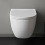 Zestaw Ksuro 01 miska WC wisząca Pure Edge z powłoką Intelligent Coat z deską wolnoopadającą biały 22801000 zdj.4