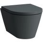 Laufen Kartell miska WC wisząca bez kołnierza grafitowy mat H8203337580001 zdj.1
