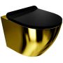 LaVita Sofi Slim Gold/Black miska WC wisząca bez kołnierza z deską wolnoopadającą złoty/czarny zdj.1