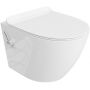 LaVita Salto 3.0 miska WC wisząca bez kołnierza z funkcją bidetu i deską wolnoopadającą biały połysk zdj.1