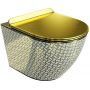 LaVita Sofi Slim Golden Never Die miska WC wisząca z deską sedesową wolnoopadającą złoty zdj.1