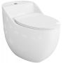 LaVita Silia zestaw kompakt WC stojący biały połysk zdj.1