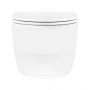 Zestaw Oltens Holsted miska WC wisząca PureRim z powłoką SmartClean z deską wolnoopadającą biały 42517000 zdj.9