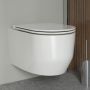 Zestaw Oltens Holsted miska WC wisząca PureRim z powłoką SmartClean z deską wolnoopadającą biały 42517000 zdj.16