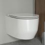 Zestaw Oltens Holsted miska WC wisząca PureRim z powłoką SmartClean z deską wolnoopadającą biały 42517000 zdj.8