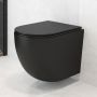 Oltens Hamnes Stille miska wisząca WC PureRim SmartClean z deską wolnoopadającą czarna 42522300 zdj.10