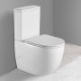 Oltens Hamnes Stille kompakt miska WC z powłoką SmartClean spłukiwanie wirowe z deską Ovan wolnoopadającą biały 44503000 zdj.3