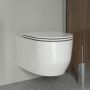 Zestaw Oltens Holsted miska WC wisząca PureRim z powłoką SmartClean z deską wolnoopadającą biały 42517000 zdj.2