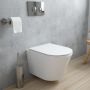 Oltens Jog Stille miska WC wisząca PureRim SmartClean spłukiwanie wirowe z deską wolnoopadającą Slim biały połysk 42532000 zdj.11