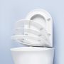 Zestaw Oltens Jog miska WC z deską wolnoopadającą i stelaż podtynkowy Triberg Torne 5w1 z przyciskiem spłukującym (58300100, 42501000, 45101000)