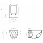Opoczno Metropolitan miska WC z deską wolnoopadającą zdj.2