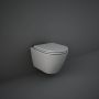 Rak Ceramics Feeling miska WC wisząca bez kołnierza szary mat RST23503A zdj.1