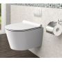 Rea Porter Rimless miska WC wisząca z deską wolnoopadającą Duroplast/Slim/ZM biały REA-C1401 zdj.4
