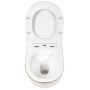 Rea Carlos miska WC wisząca bezrantowa z deską wolnoopadającą biały/złoty REA-C5100 zdj.5