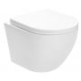 Rea Carlo Mini Rimless miska WC wisząca z deską wolnoopadającą biała REA-C6200 zdj.1