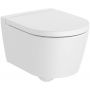 Roca Inspira Round Compacto miska WC wisząca Rimless biały mat A346528620 zdj.1