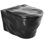 Sanindusa Magmma miska WC z deską wolnoopadającą wisząca bez kołnierza czarny mat 147034264 zdj.1