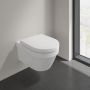 Villeroy & Boch Architectura Combi-Pack zestaw miska WC wisząca bez kołnierza z deską wolnoopadającą Weiss Alpin 4694HRR1 zdj.3