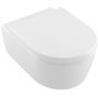 Villeroy & Boch Avento Combi-Pack zestaw miska WC wisząca z deską wolnoopadającą CeramicPlus Stone White 5656HRRW zdj.1