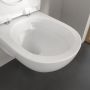 Villeroy & Boch O.Novo miska WC wisząca bez kołnierza ze spłukiwaniem wirowym CeramicPlus Weiss Alpin 5660C0R1 zdj.7