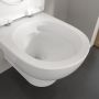 Villeroy & Boch O.Novo miska WC wisząca bez kołnierza ze spłukiwaniem wirowym CeramicPlus Weiss Alpin 5C39C0R1 zdj.8