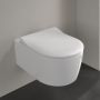 Villeroy & Boch Avento zestaw miska WC wisząca bez kołnierza z deską wolnoopadającą Weiss Alpin (5656R001, 9M87S101) zdj.12